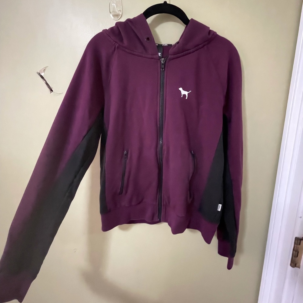 Maroon VS zip up sweatshirt